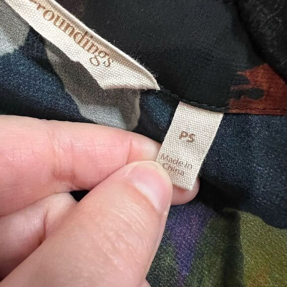 Soft Surroundings Anais Black Floral Long Sleeve Maxi Dress - Picture 4 of 15